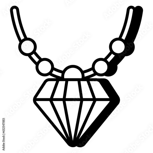 An icon design of necklace 