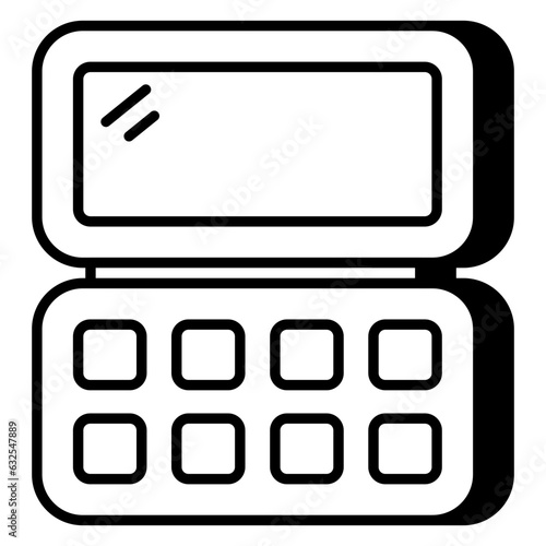 Modern design icon of eyeshadow kit 
