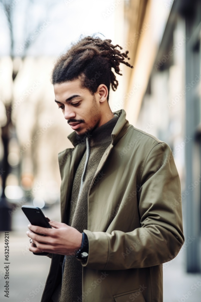 shot of a young man using a cellphone outside shot of a young man using a cellphone outside