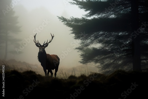 Majestic Red Deer Stag: Regal Wilderness Encounter © Francesco