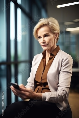 shot of a mature woman using her smartphone while sitting in the office at work Free Download shot of a mature woman using her smartphone while sitting in the office at work - GFXLoad