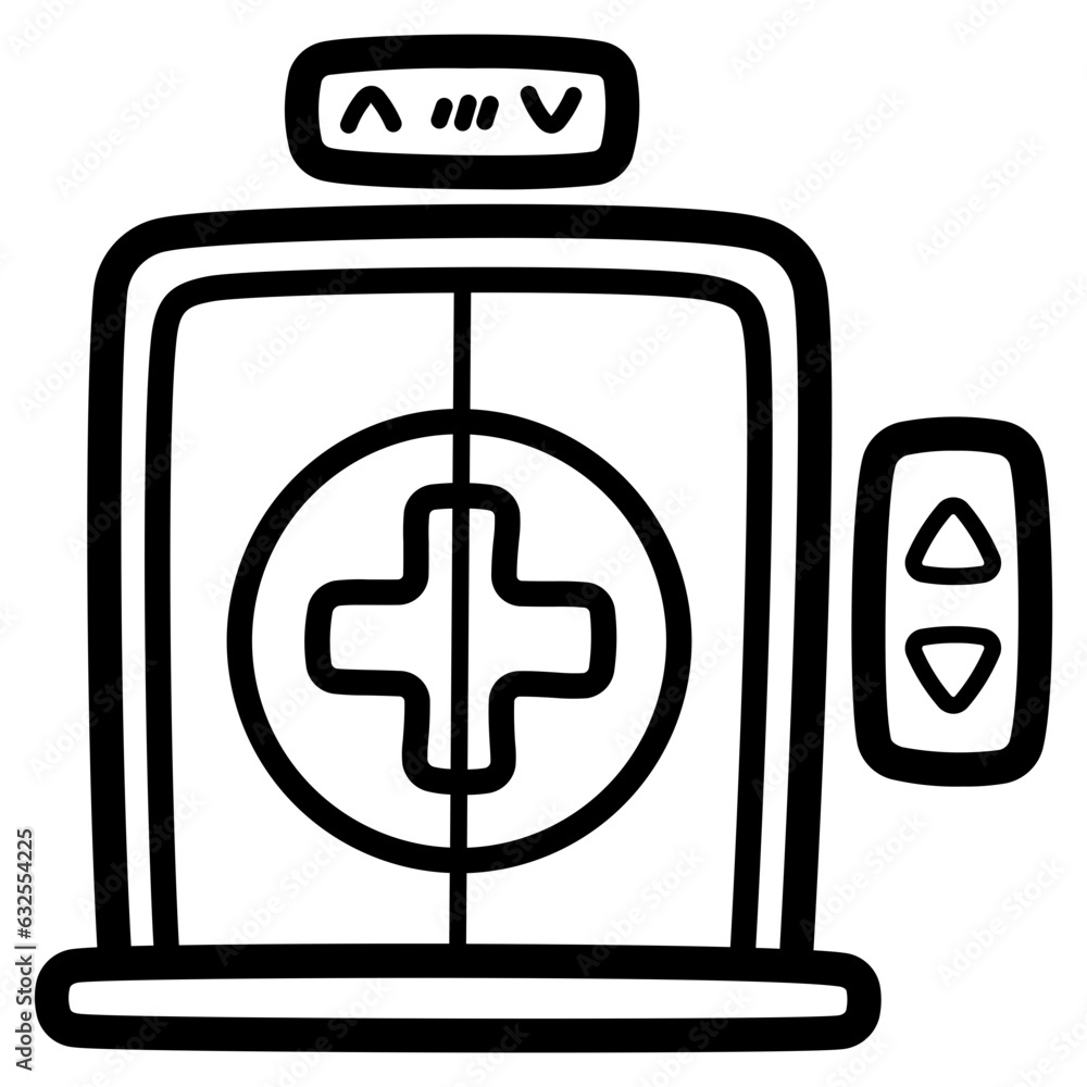 Obraz premium Anesthesia line icon style