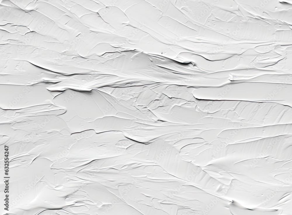 Obraz premium White paint texture with a pattern of grass and leaves. Background for wallpaper and cards. Wedding look. SEAMLESS PATTERN. Created with Generative AI technology.
