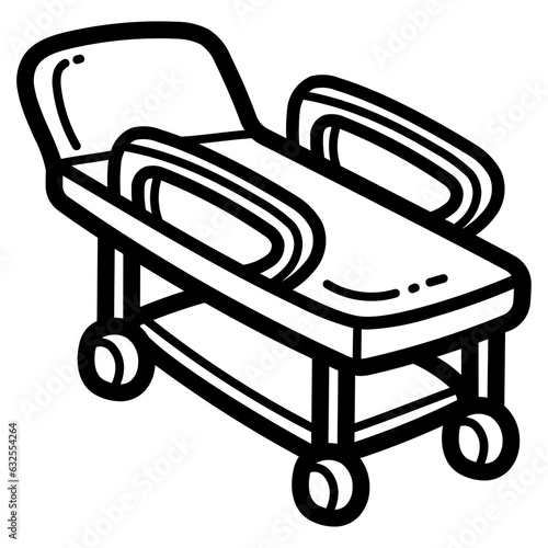 stretcher line icon style