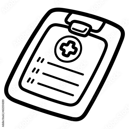 medical history line icon style