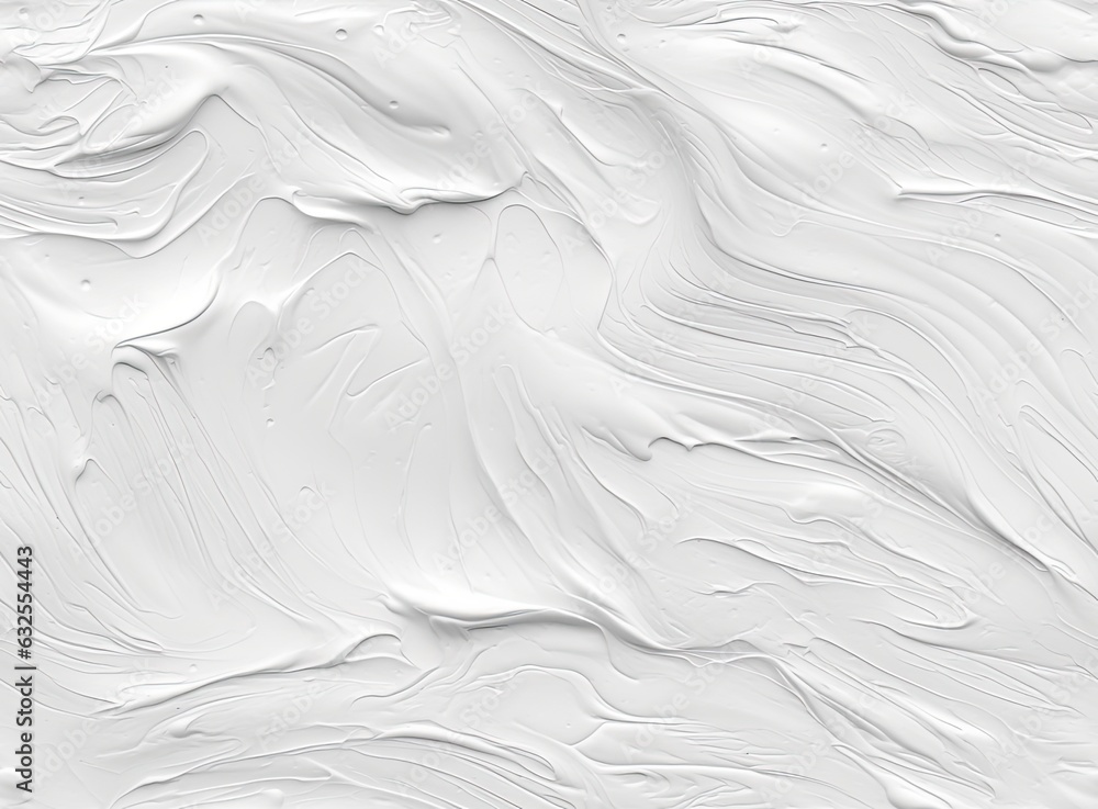Obraz premium White paint texture with a pattern of grass and leaves. Background for wallpaper and cards. Wedding look. SEAMLESS PATTERN. Created with Generative AI technology.