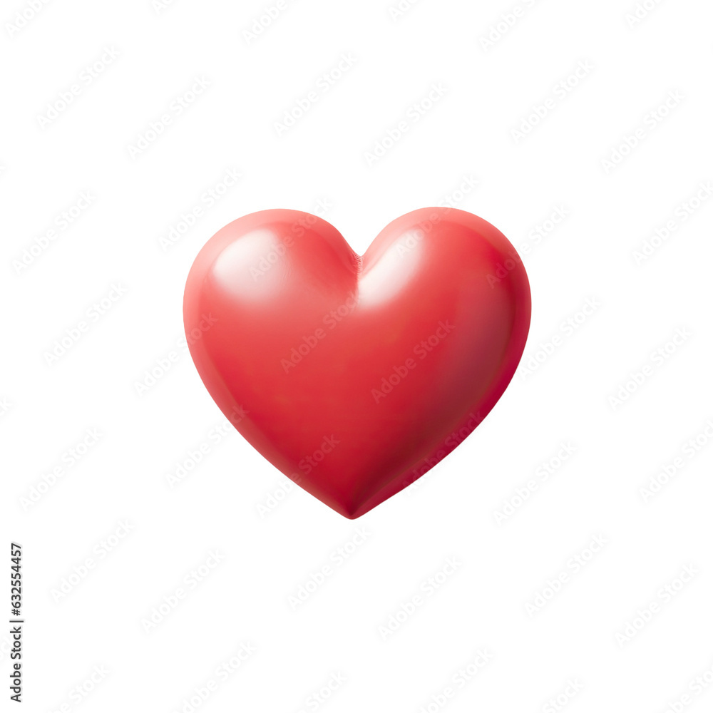 Red heart with room for writing