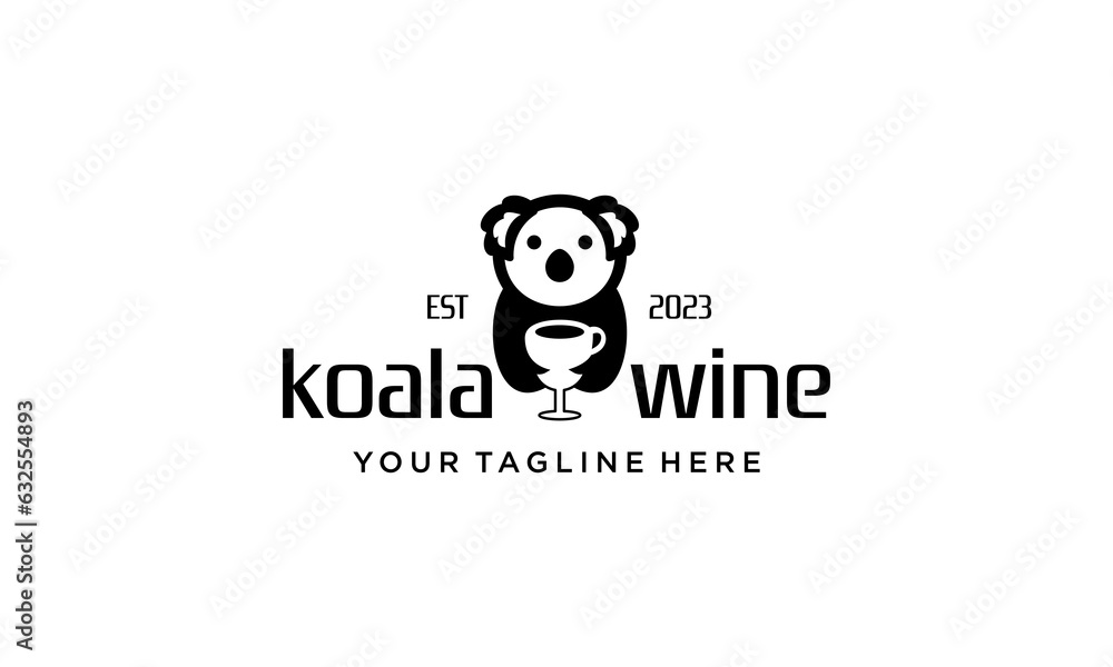 koala wine logo idea