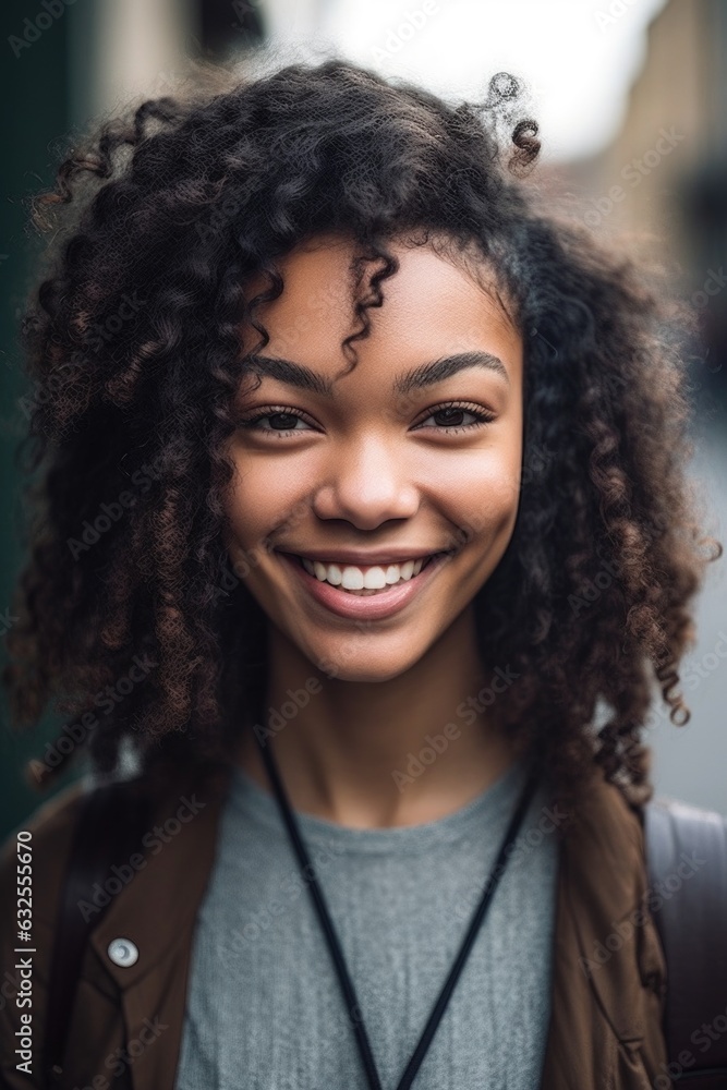 shot of a young woman smiling at the camera outside shot of a young woman smiling at the camera outside