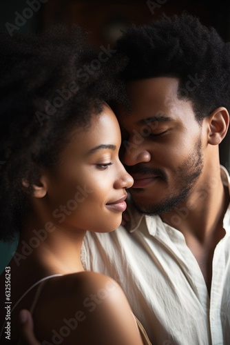 shot of a young man looking affectionately at his wife while they embrace