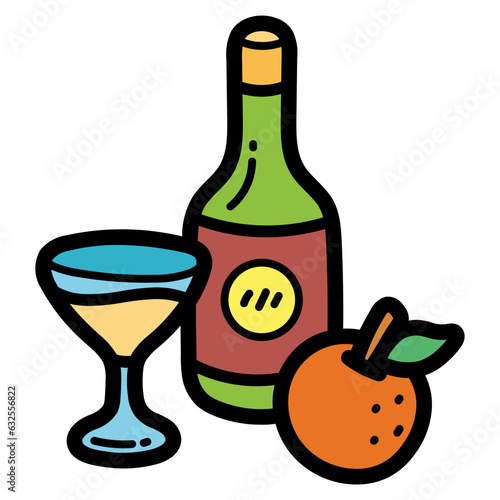 still life filled outline icon style