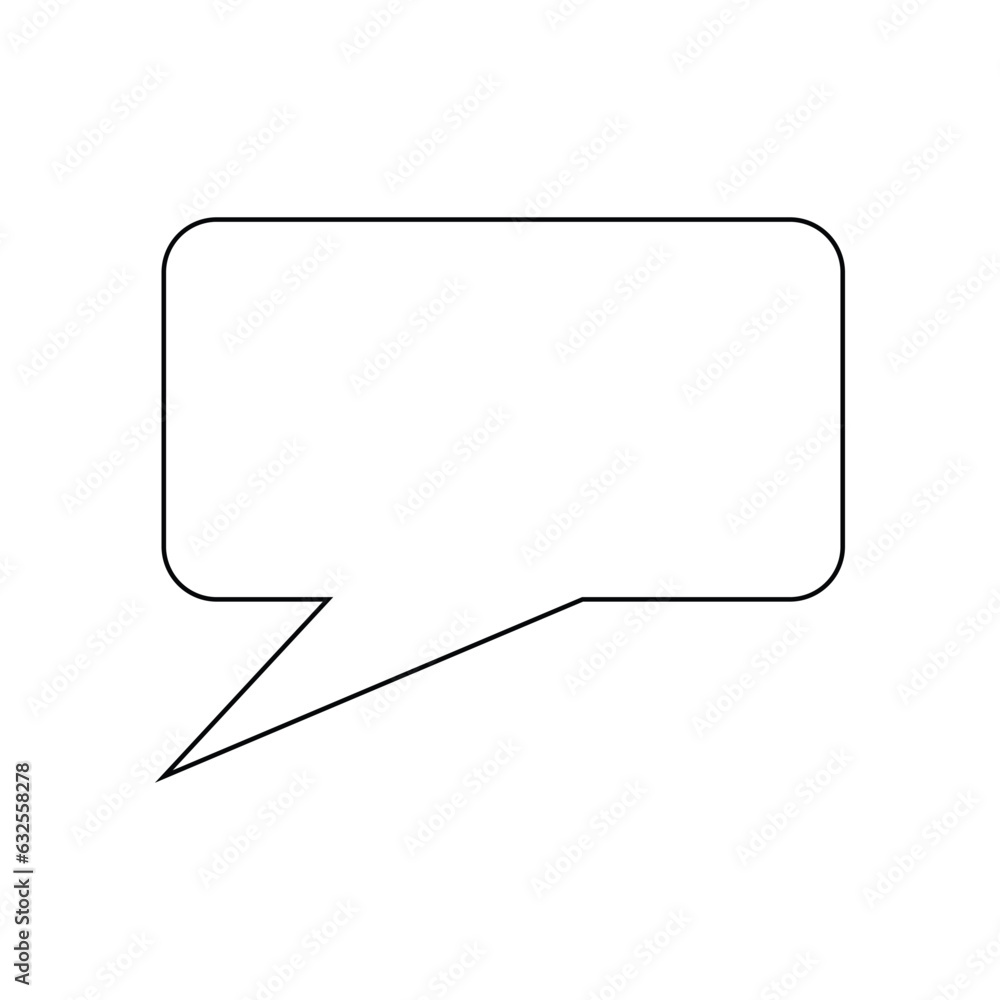 Fototapeta premium Speech bubble icon vector