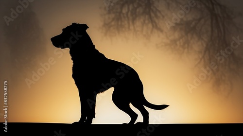 Silhouette of a canine