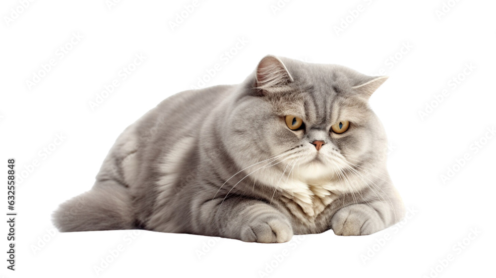 A chubby cat