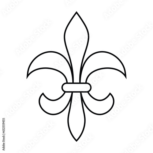 fleur de lis icon vector