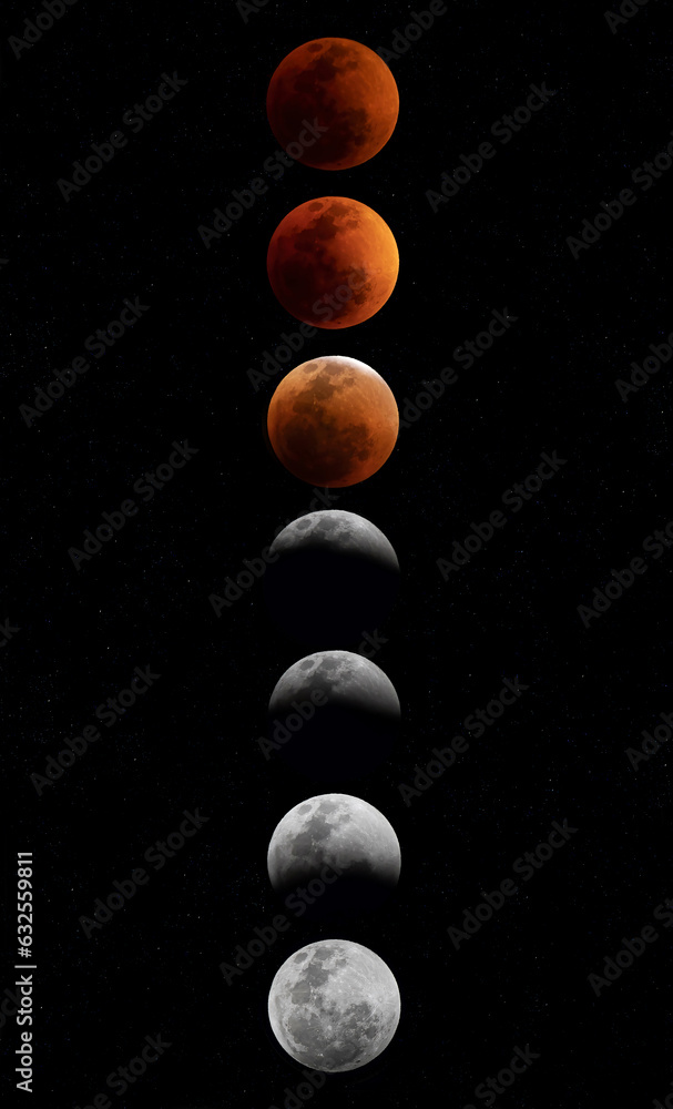 Super Flower Blood moon - Penumbral Phase - Total Lunar eclipse taken on May 15, 2022, Canada