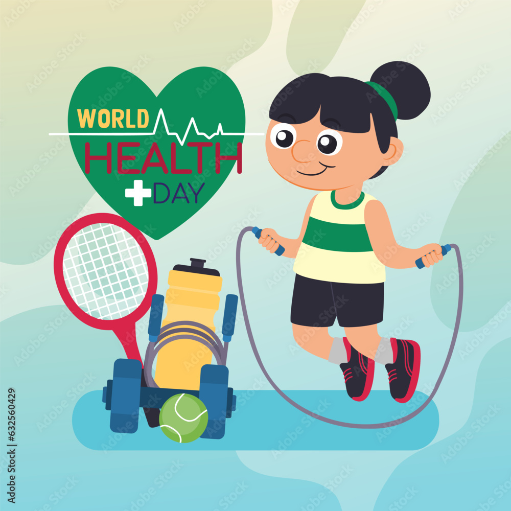 World Health day concept. Healthcare, health protection on global international event World Health day concept. Healthcare, health protection on global international event