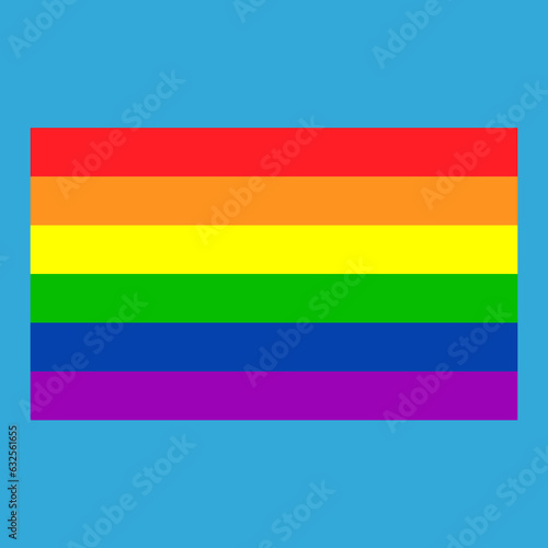 simple vector illustration colorful rainbow lines