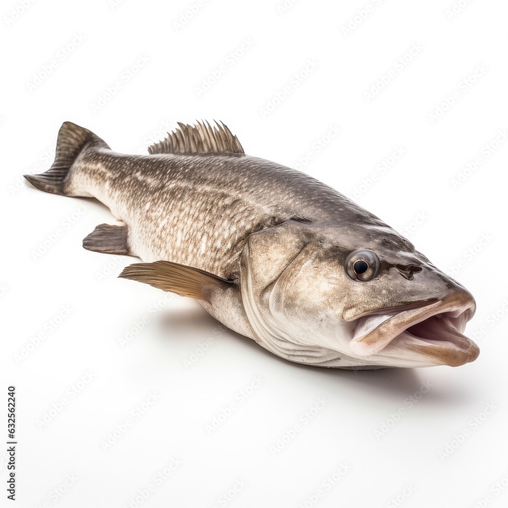 Fototapeta premium Cod isolated on white background. Generative AI