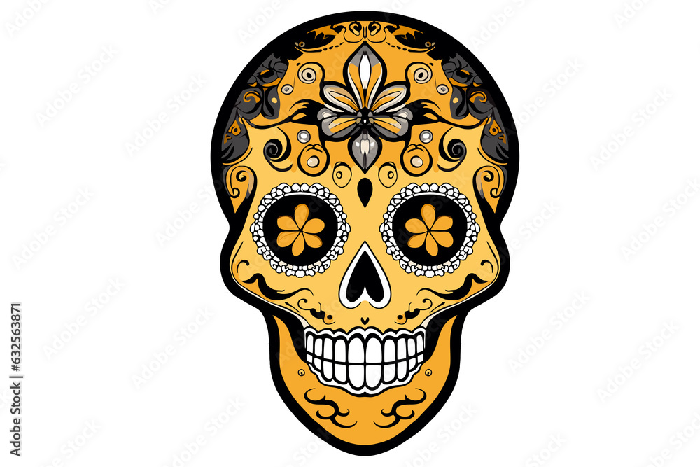 sugar skull no background sugar skull no background