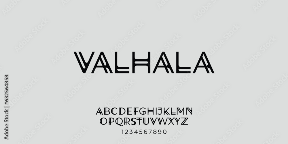 Minimal line modern urban alphabet fonts for logo, brand etc.