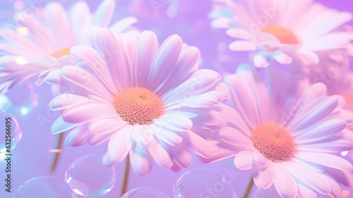 Iridescent Daisy background  wallpaper.