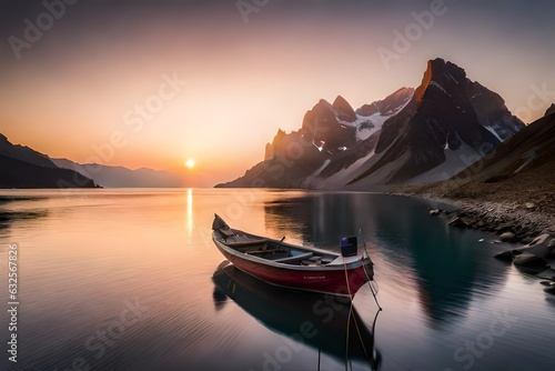 sunset on the lake © mical