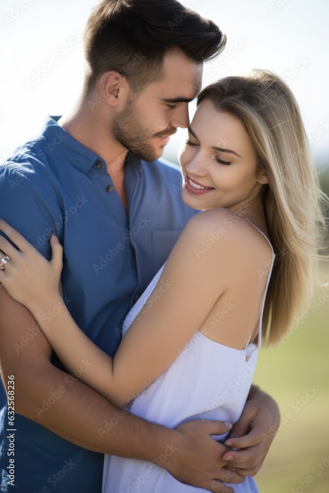 happy young couple holding hands as they embrace each other happy young couple holding hands as they embrace each other