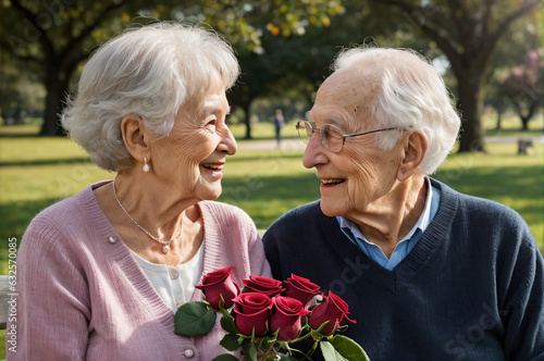 El Parque del Amor Eterno: Dos Ancianos Enamorados