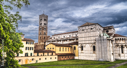 Cathedral in Lucca, Duomo san Martino in  Italy