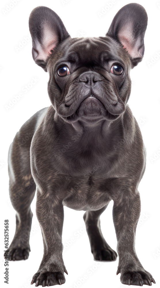 French bulldog with transparent background. Generative AI 4