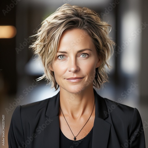 Attractive businesswoman, g...