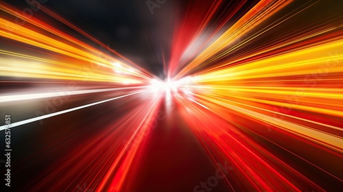 Futuristic Neon highway in ...