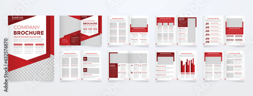 brochure template with modern concept and minimalist layout use for annual report company profile and corporate proposal
