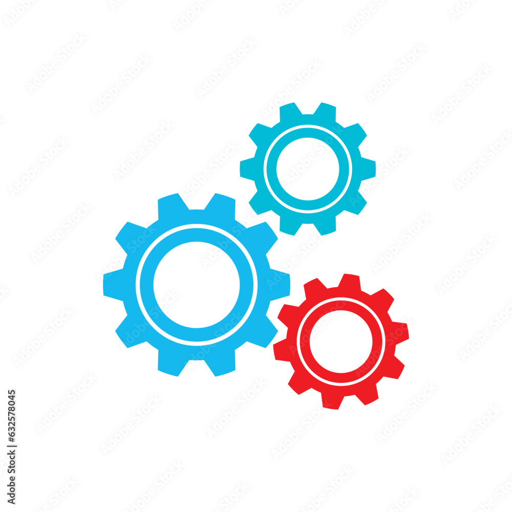Gear logo vector illustration abstract design Gear logo vector illustration abstract design