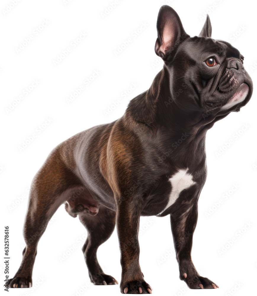 French bulldog with transparent background