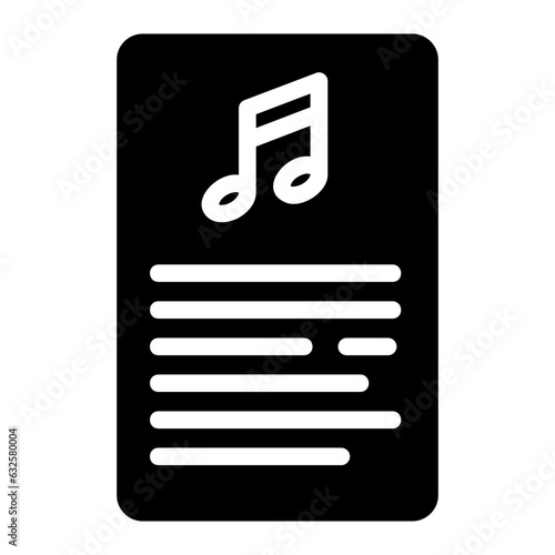 lyrics glyph icon
