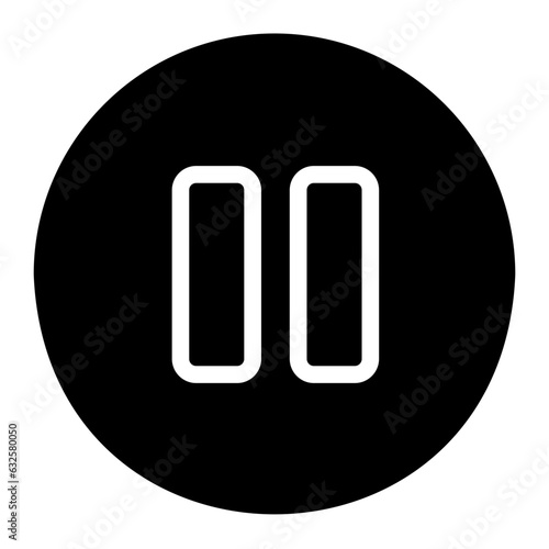pause glyph icon