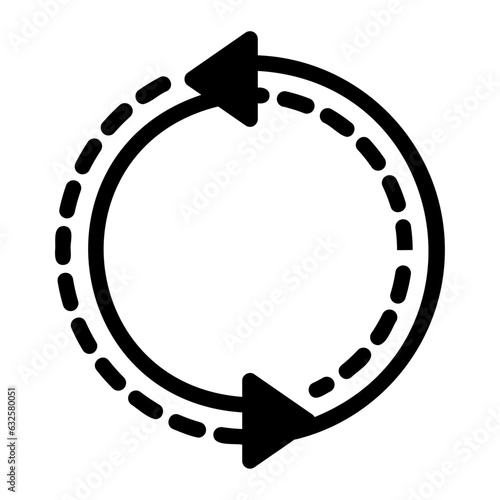 reverse glyph icon