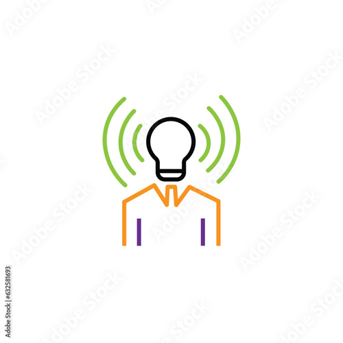 brand awareness icon. Trendy modern flat linear vector brand awareness icon on white background from thin line general collection, editable stroke vector outline illustration