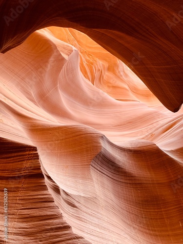 Lower Antelope Canyon USA Arizona, america. Navajo Tribal. Sandstone formations in deserts of Arizona 