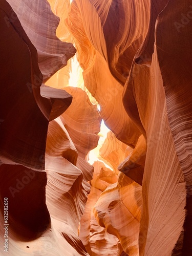 Lower Antelope Canyon USA Arizona, america. Navajo Tribal. Sandstone formations in deserts of Arizona 