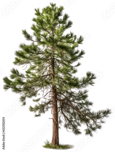 Pine tree with transparent background