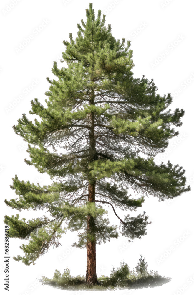 Pine tree with transparent background Pine tree with transparent background