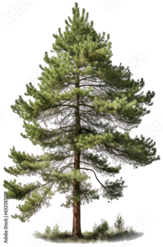 Pine tree with transparent background