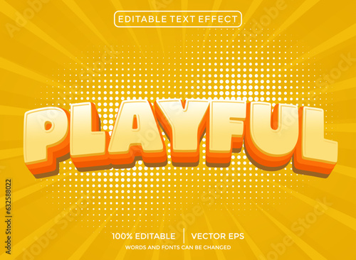  Playful 3D editable text effect