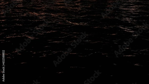 water waves in the dark