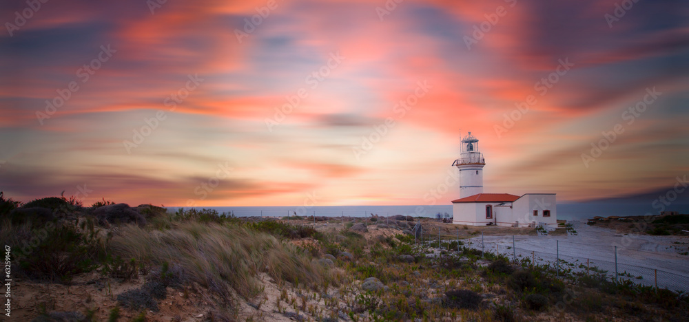 Polente Lighthouse is located at the westernmost edge of Bozcaada and was built in 1861. Polente light is 32 meters high and can send its light up to 15 nautical miles or 28 kilometers