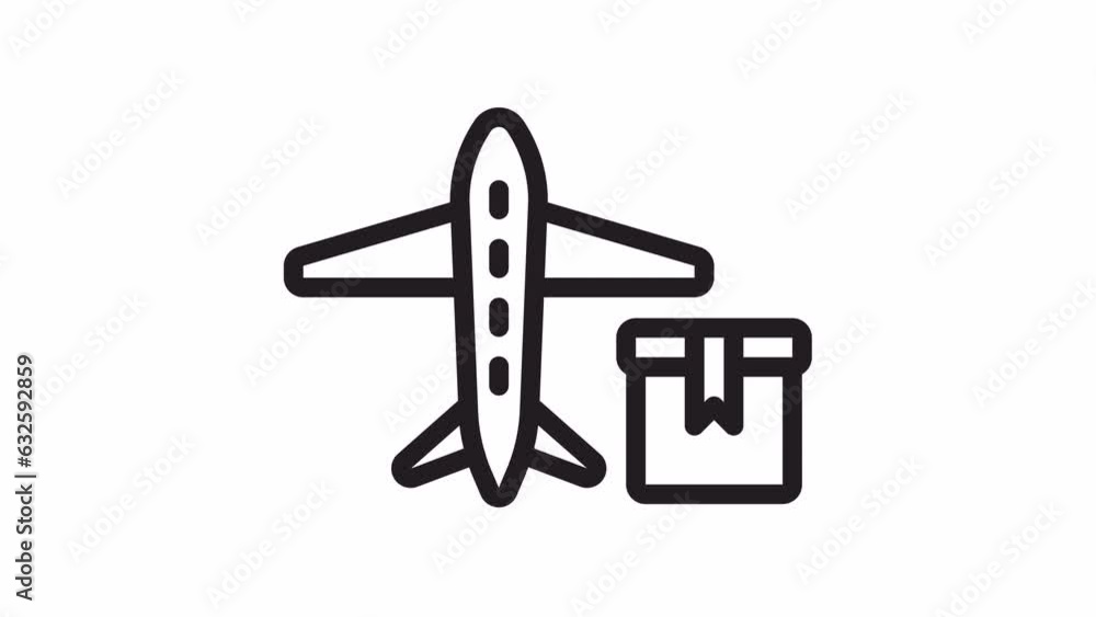 Cargo, Transport Logistics animated icon on transparent background.
Cargo, Transport Logistics animated icon on transparent background.