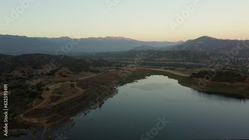 Aerial View of Lake Casitas, Oak View, Ventura County
